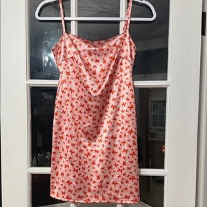Urban Outfitters satin butterfly mini dress
